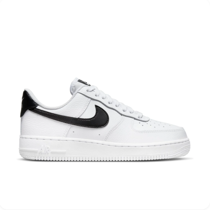 Nike Air Force 1 White & Black Low-Top Sneakers