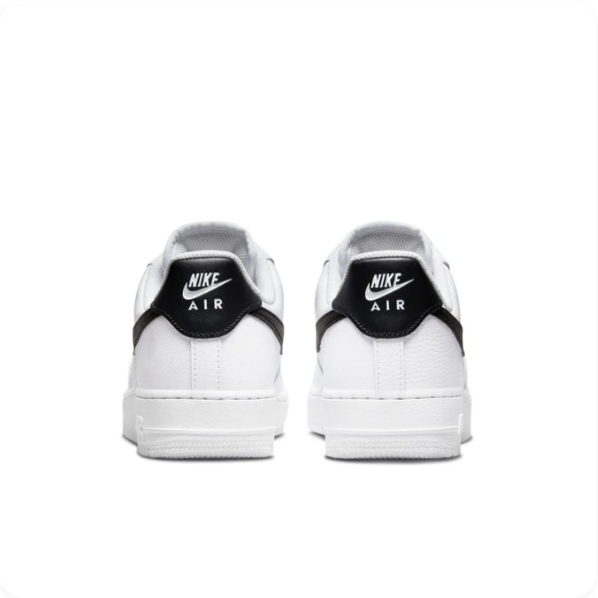 Nike Air Force 1 White & Black Low-Top Sneakers
