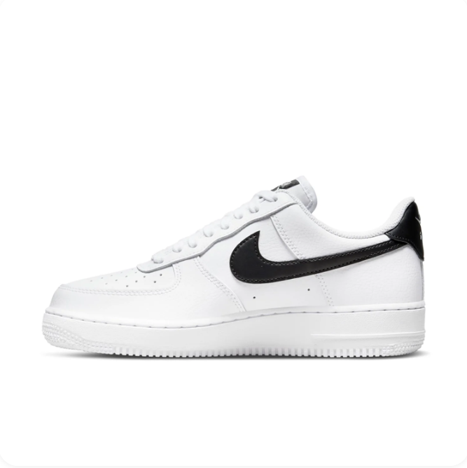 Nike Air Force 1 White & Black Low-Top Sneakers