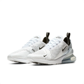 Nike Air Max 270 White & Black Sneakers with Icy Blue Heel