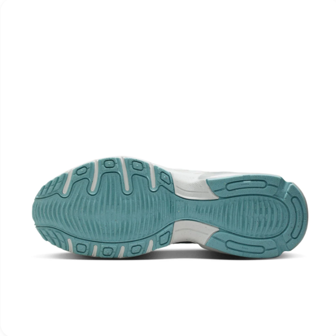 Nike Grey & Teal Low-Top Sneakers with Wavy Panels and Visible Air