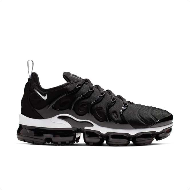 Nike Black & White Low-Top Sneakers with Segmented Air Sole
