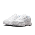 Nike White & Silver Low-Top Sneakers with Chunky Sculpted Sole