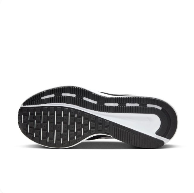 Nike Black & White Low-Top Sneakers with Mesh-Pattern Upper