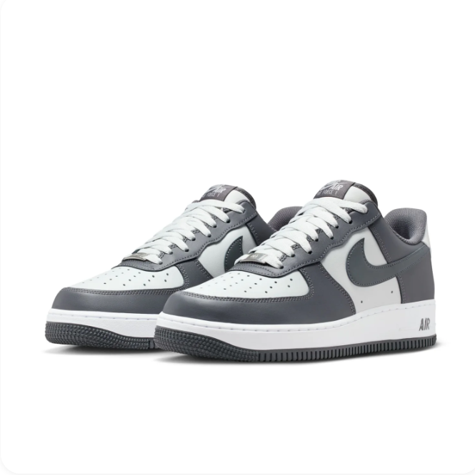 Nike Air Force 1 Charcoal & Light Grey Low-Top Sneakers