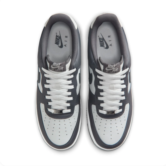 Nike Air Force 1 Charcoal & Light Grey Low-Top Sneakers