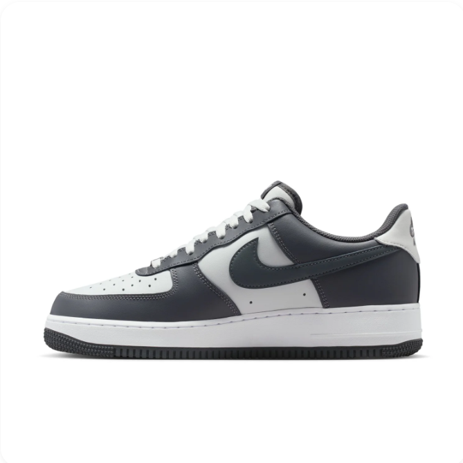 Nike Air Force 1 Charcoal & Light Grey Low-Top Sneakers