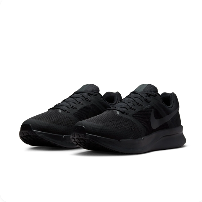 Nike All-Black Low-Top Sneakers with Tonal Swoosh