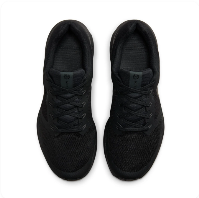 Nike All-Black Low-Top Sneakers with Tonal Swoosh