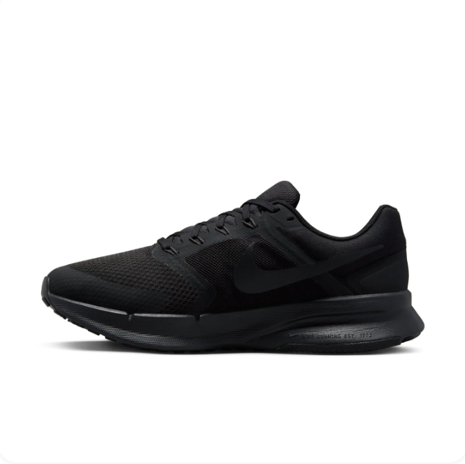 Nike All-Black Low-Top Sneakers with Tonal Swoosh