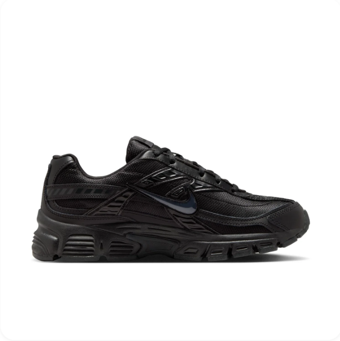 Nike All-Black Low-Top Sneakers with Chunky Sculpted Sole