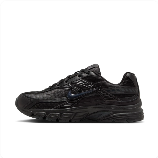Nike All-Black Low-Top Sneakers with Chunky Sculpted Sole