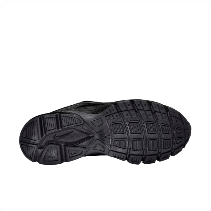 Nike All-Black Low-Top Sneakers with Chunky Sculpted Sole