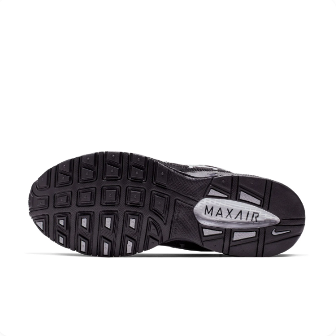 Nike Black & Silver Mesh Sneakers with Visible Air Heel
