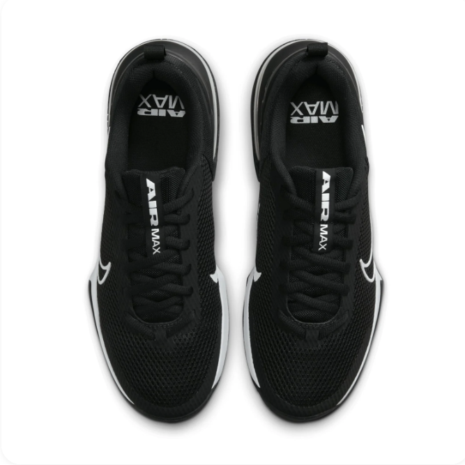 Nike Air Max Black & White Mesh Low-Top Sneakers