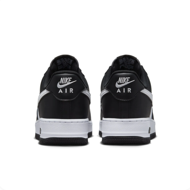 Nike Black & White Low-Top Sneakers with Light Grey Swoosh