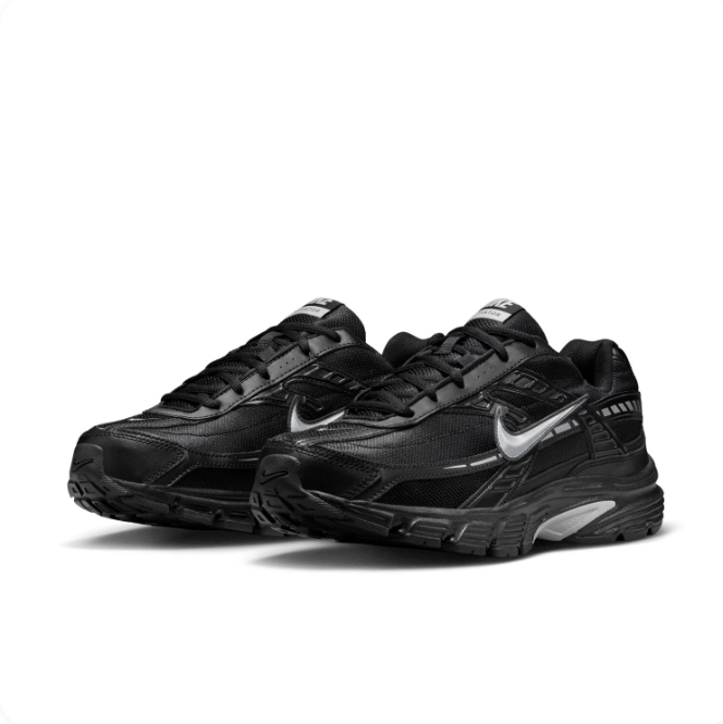Nike Initiator Black & Silver Retro Mesh Sneakers