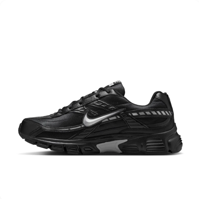 Nike Initiator Black & Silver Retro Mesh Sneakers