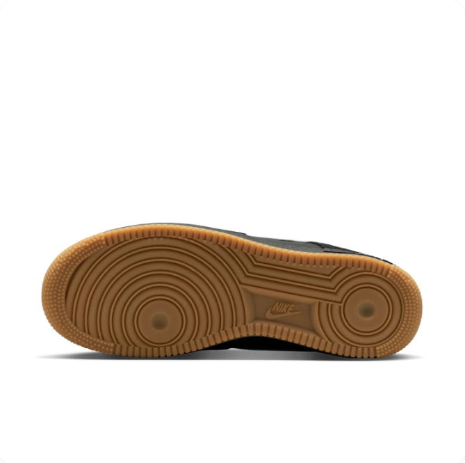 Nike Black & White Low-Top Sneakers with Gum-Colored Sole