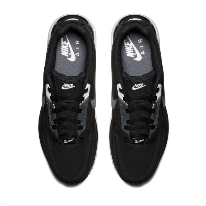 Nike Air Max Black & Grey Sneakers with White Midsole