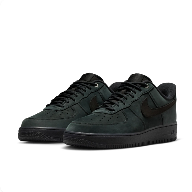 Nike Dark Green & Black Low-Top Sneakers