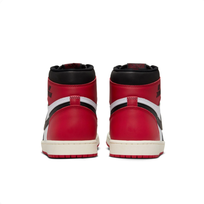 Air Jordan Red, Black & White High-Top Sneakers