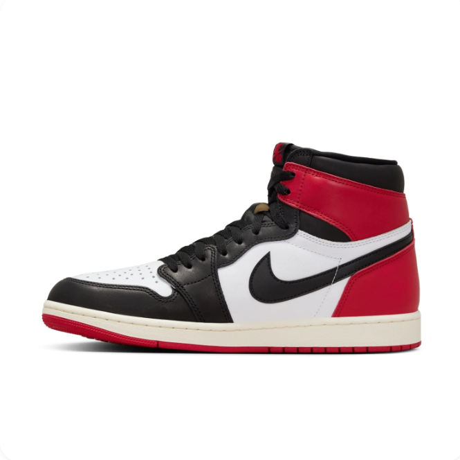 Air Jordan Red, Black & White High-Top Sneakers