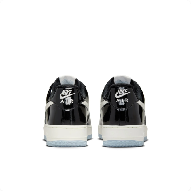 Nike Black & Grey Low-Top Sneakers with Icy Blue Outsole