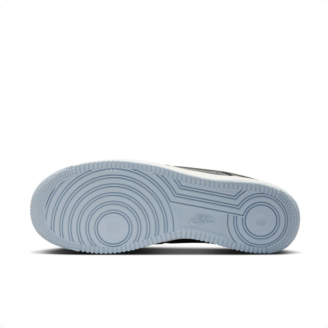 Nike Black & Grey Low-Top Sneakers with Icy Blue Outsole