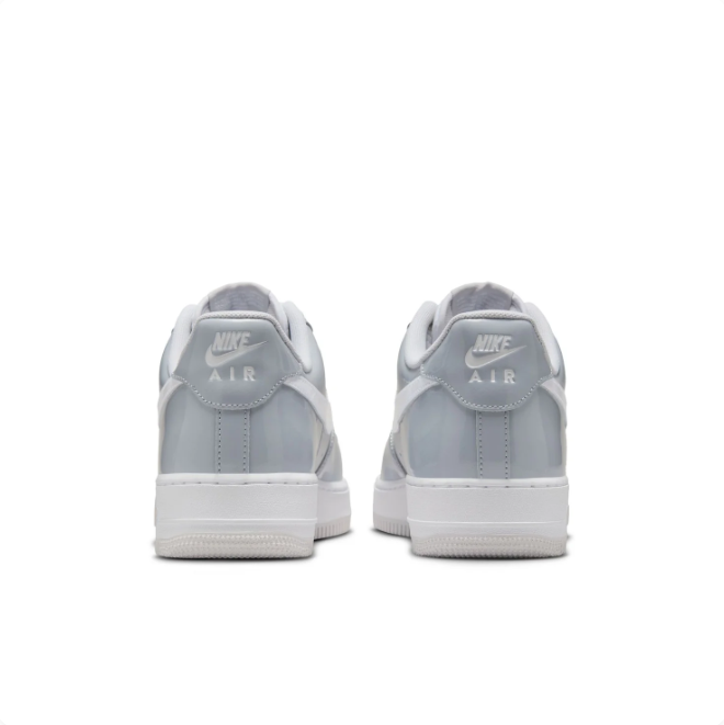 Nike Air Force 1 Light Grey & White Low-Top Sneakers