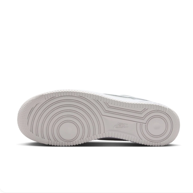 Nike Air Force 1 Light Grey & White Low-Top Sneakers