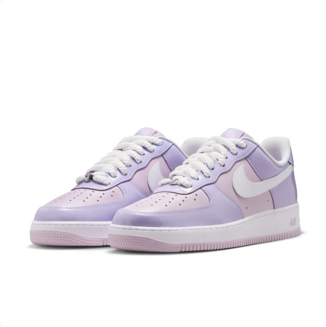Nike Lavender & Pink Low-Top Sneakers with White Swoosh