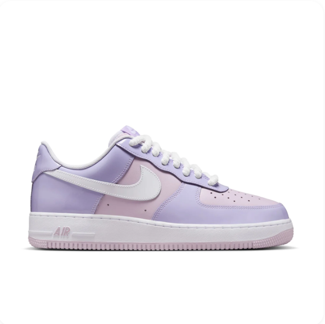 Nike Lavender & Pink Low-Top Sneakers with White Swoosh