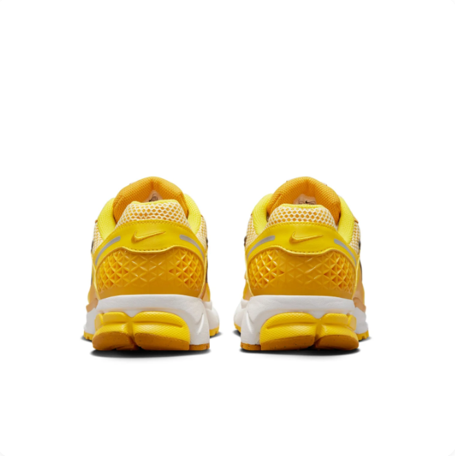 Nike Yellow & Gold Mesh Sneakers with Silver Swoosh