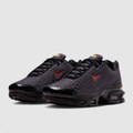 Nike Charcoal Textured Sneakers with Orange Accents & Visible Air
