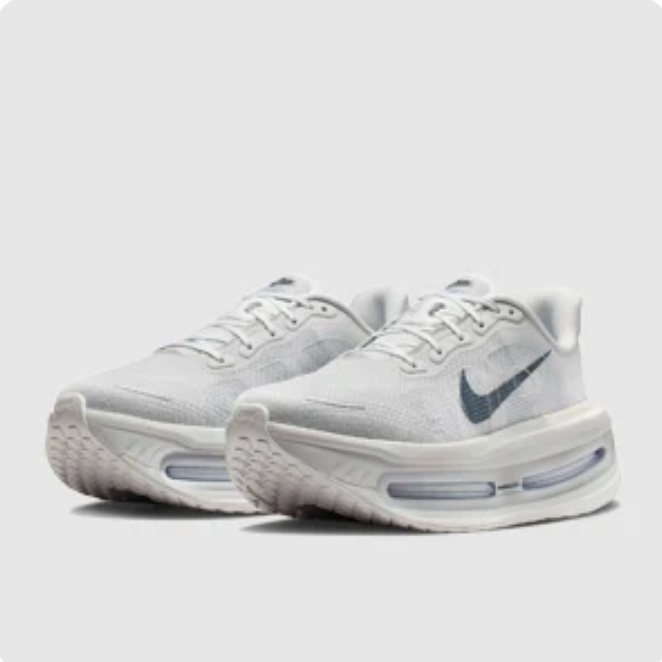 Nike Light Grey Sneakers with Dark Swoosh & Sculpted Air Sole