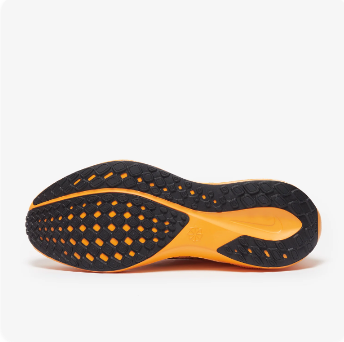 Nike Golden Yellow & Black Low-Top Sneakers with Graphic Line Pattern