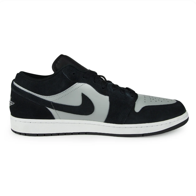 Air Jordan Black & Light Grey Low-Top Sneakers