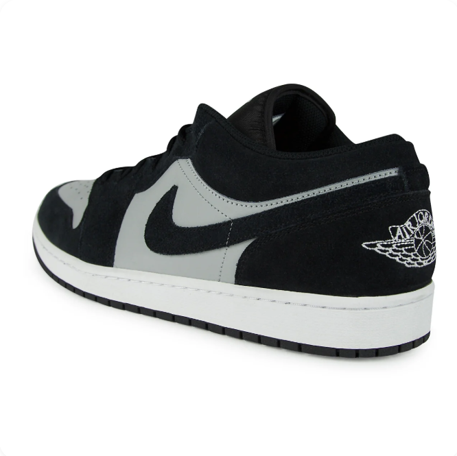 Air Jordan Black & Light Grey Low-Top Sneakers