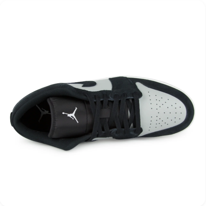 Air Jordan Black & Light Grey Low-Top Sneakers