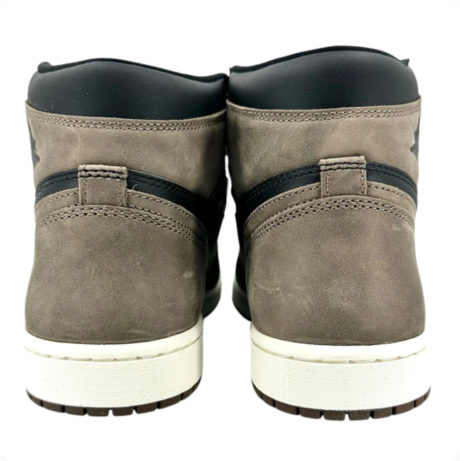 Air Jordan Black & Taupe High-Top Sneakers with Cream Midsole