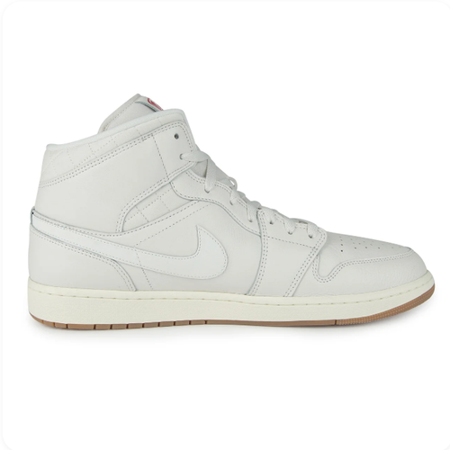Air Jordan Off-White High-Top Sneakers with Gum Sole