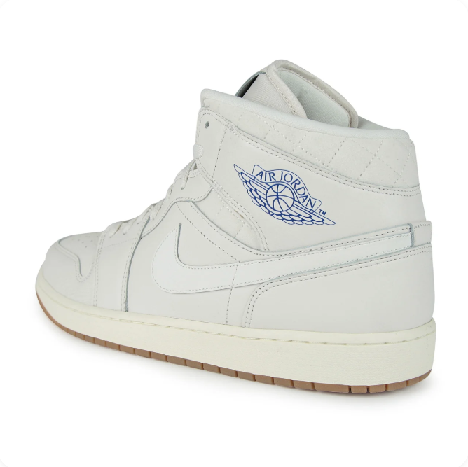Air Jordan Off-White High-Top Sneakers with Gum Sole