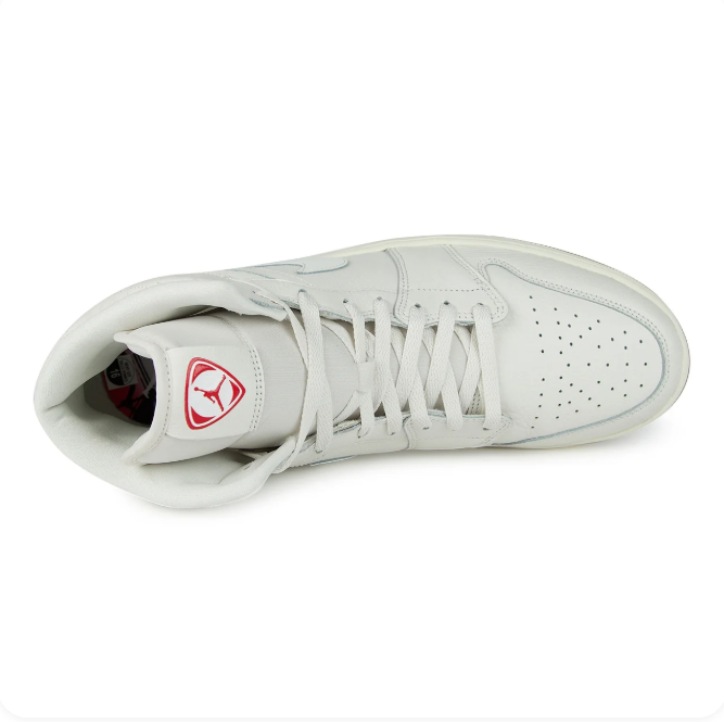 Air Jordan Off-White High-Top Sneakers with Gum Sole