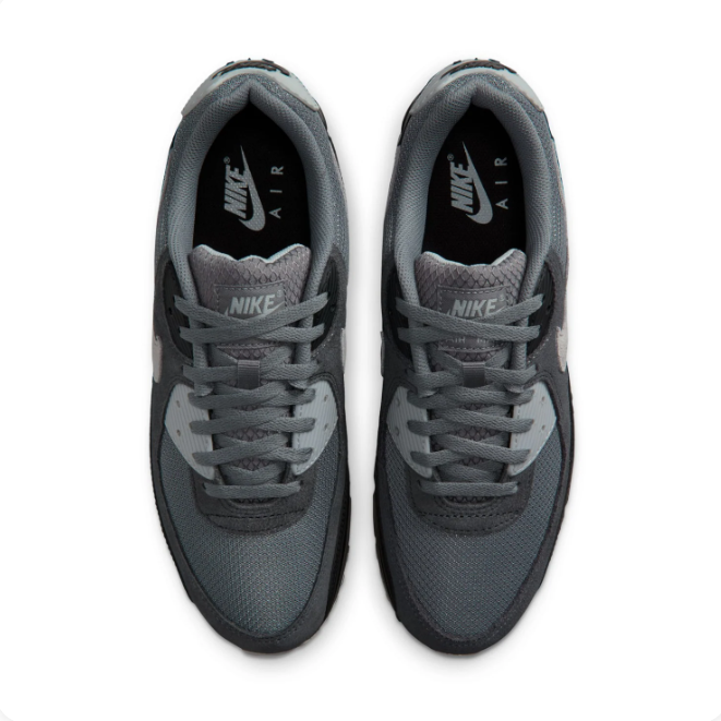 Nike Air Black & Grey Low-Top Sneakers with Visible Heel Air Unit