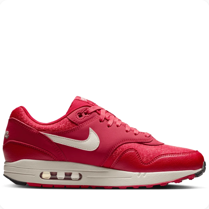 Nike Red Low-Top Sneakers with Cream Swoosh & “Viva Tejas” Heel Embroidery