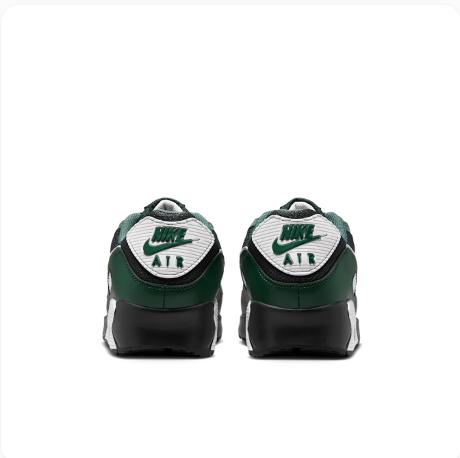 Nike Air Dark Green & Black Low-Top Sneakers with White Accents