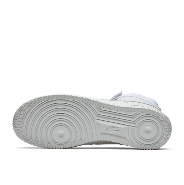 Nike All-White High-Top Sneakers with Ankle Strap