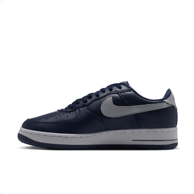 Nike Air Force 1 Navy & Light Grey Low-Top Sneakers