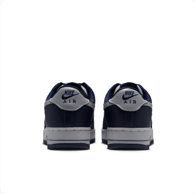 Nike Air Force 1 Navy & Light Grey Low-Top Sneakers